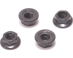 CORE RC - Serrated M4 Steel Black Wheel Nut pk4  photo