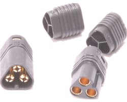 MT60 Plug Male & Female Black - Pair photo