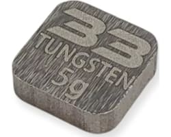 Mr33 Tungsten Weight - 10 X 10 X 3mm - 5g photo