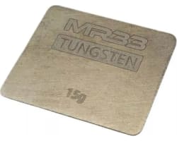 MR33 Tungsten Weight - 26 x 31.5 x 1mm - 15g photo