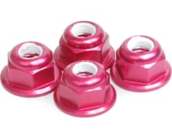 M4 Nyloc Wheel Nut - Red Alloy  pk4 photo