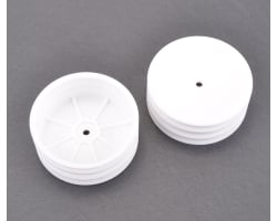 Wheel; Hex Front - White - 2WD - pr photo