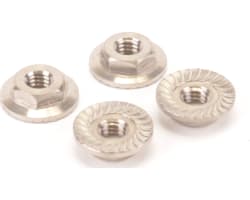 Titanium Low Profile M4 Serrated Nut  pk4 photo