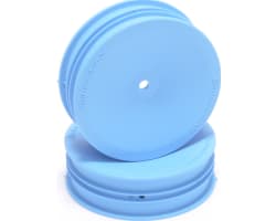 Wheel; 12mm Hex - Front Slim - 2WD - Blue - pair photo