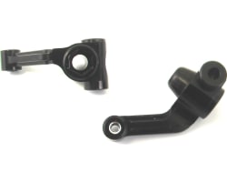 Black Alum. Steering Arm SC10 photo