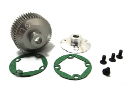 Hard Anodized Aluminum Differential Gear and Cover B4/T4/SC10 photo