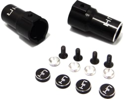 Black Aluminum Rear Axle Lock-Out Scx-10 photo