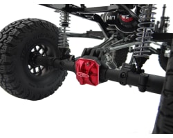 Aluminum Ar44 Axle Diff Covers (Red) - Axial Scx 2 photo