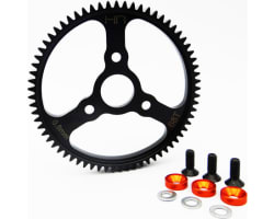 Steel Spur Gear (68T 0.8 Mod)(Orange) - TRA photo