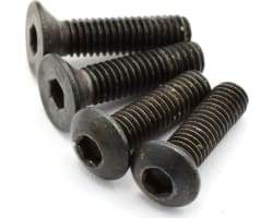 M3x10mm (BHCS/FLCS) Button & Flat Head Cap Screws (2/ea) photo