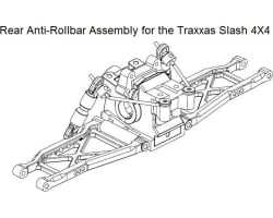 Front & Rear Sway Bar 4WD Slash Rally photo