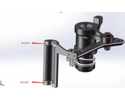 Aluminum HD Bearing Steering Bellcrank Sledge photo