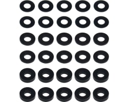 7.8x3mm Aluminum Bulkhead Washer (30) Black photo