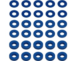 7.8x3mm Aluminum Bulkhead Washer (30) Blue photo