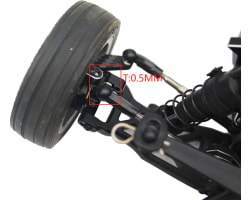 7.8x3.5mm Aluminum Hub Spacer (30) black photo