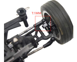 7.8x3.5mm Aluminum Hub Spacer (30) black photo
