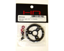 Steel Spur Gear (42T 1.0 Mod)(Red) - TRA photo