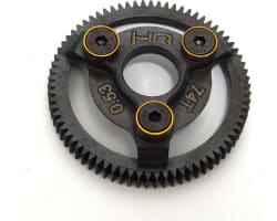 Hardened Steel Spur Gear (74t 48p)(Gold) - TRA photo