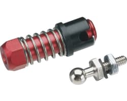 Sullivan Aluminum Ball Connector W/Sleeve 2-56 Red photo