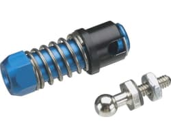 Sullivan Aluminum Ball Connector W/Sleeve 4-40 Blue photo