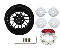 Black 8 Double Spoke Aluminum Steering TX Wheels photo