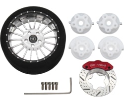 Silver 18 Spoke Steering Tx Aluminum Wheels photo