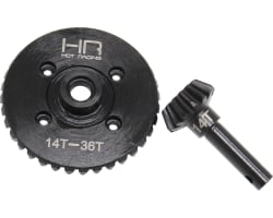 36t/14t Steel Helical Diff Ring/Pinion Overdrive Gear Set photo
