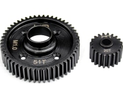 Steel Center Diff Gear Set 20/51T Mod 1  photo