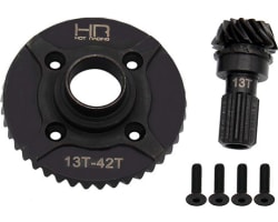 42t/13t Steel Helical Diff Ring/Pinion Rear Gear TRA X Maxx photo