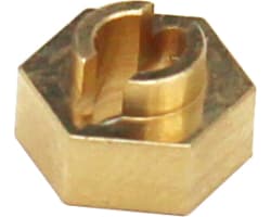 Brass Stock Wheels hub 7mm hex SCX24 photo