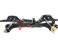 LCG Graphite Angled Chassis Kit SCX24 photo