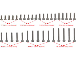 M1.4 Round head screw set 35 pieces scx 24 photo