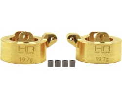 Extra Heavy Brass Front Steering Knuckle SCX24 photo