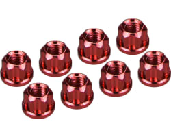 Red Aluminum M2 Flanged Wheel Nuts SCX30 photo