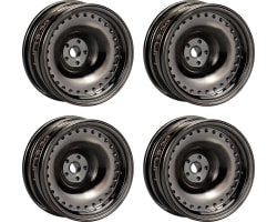 Black Chrome Brass CL 9.3g Wheels fits Axial SCX30 photo