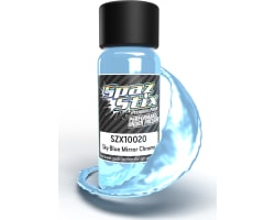 Sky Blue Mirror Chrome Airbrush Ready Paint 2oz Bottle photo