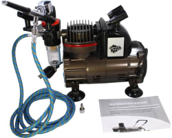 Dual Action Gravity Feed Airbrush & Air Compressor Combo photo
