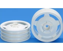 2WD Buggy Front Star-Dish Wheels Hex Hub White photo