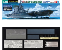 Us Carrier Cv-3 Saratoga 1:700 Scale Plastic Model Kit photo