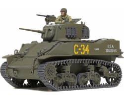 1/48 U.S. Light Tank M5A1 Stuart Plastic Model Kit photo