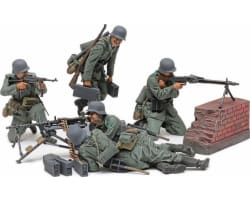 1/35 German Machine Gun Team Set Mid-WWII Plastic Model Kit photo