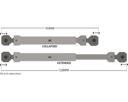 RC Steel Prop Shaft Carbon 95mm CR-01 CC-02 photo