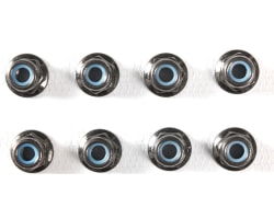 4mm Flange Lock Nut Black / 8p photo