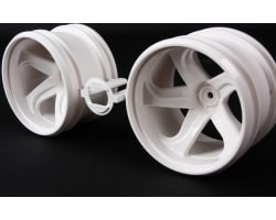 RC GF-01 White 5-Spoke Wheels photo