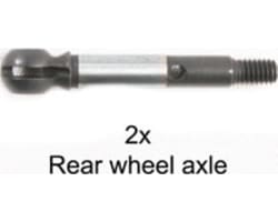 Rear Wheels Axles (2) - TRF511 Chassis Kit photo