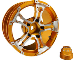 1.9 Inch Aluminum Truck Wheels 26mm Gold 12mm Hex photo