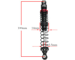 Scale Look Double spring Pro Shock 100mm photo