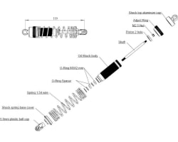 Aluminum 110mm Hd Big Bore Shocks (2) photo
