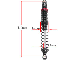 Scale Look Double spring Pro Shock 110mm photo