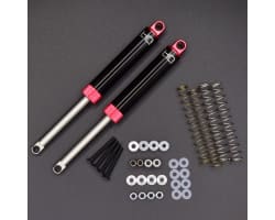 Red Internal Spring Air Shocks 120mm photo